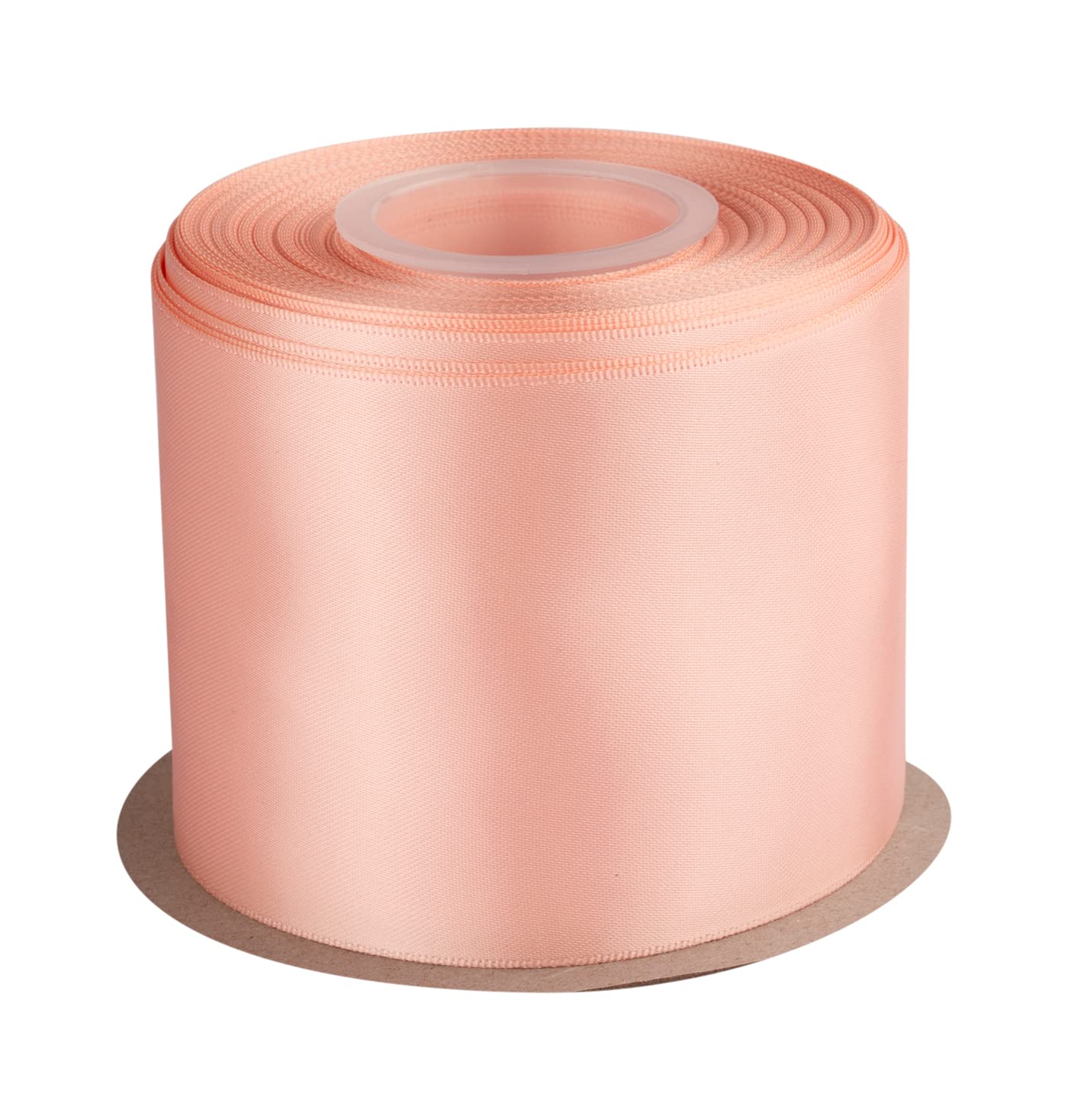 Double Faced Satin Ribbon, 75mm X 22M, Solid Polyester Craft Ribbon, Perfect for Gift Wrapping, Crafts, Wedding Party Ceremony Decoration, Floral Arrangement, Sewing (Moonstone)