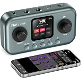 Flatsons P1 Portable Multi Effects Guitar Pedals, 80+ Effects, Rechargeable | Built-in Tuner Multi Effects Processor for Guitar/Bass,Amp Modeling, Mobile APP &amp; PC Editing,OTG Recording &amp; IR Loading