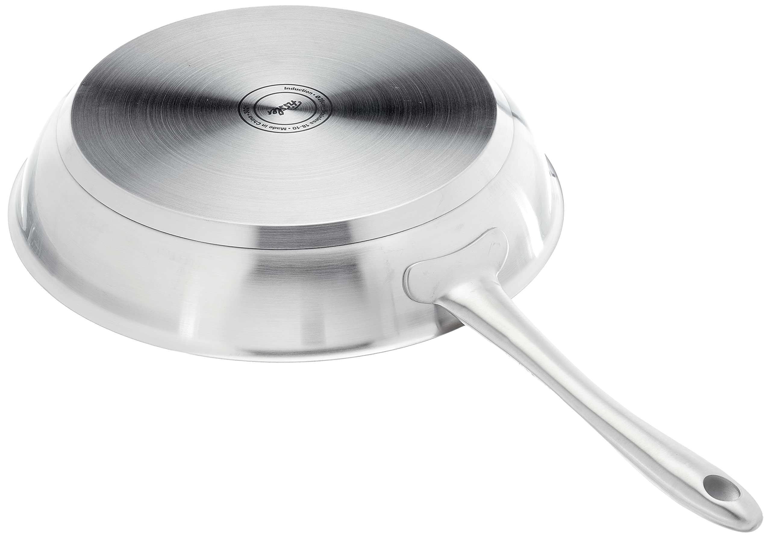 Fissler Catania/Edelstahl-Bratpfanne (28 cm) – robuste, unbeschichtete Pfanne aus hochwertigem 18/10 Edelstahl, thermic-Boden, hitzebeständig bis 230 °C, induktionsgeeignet 4