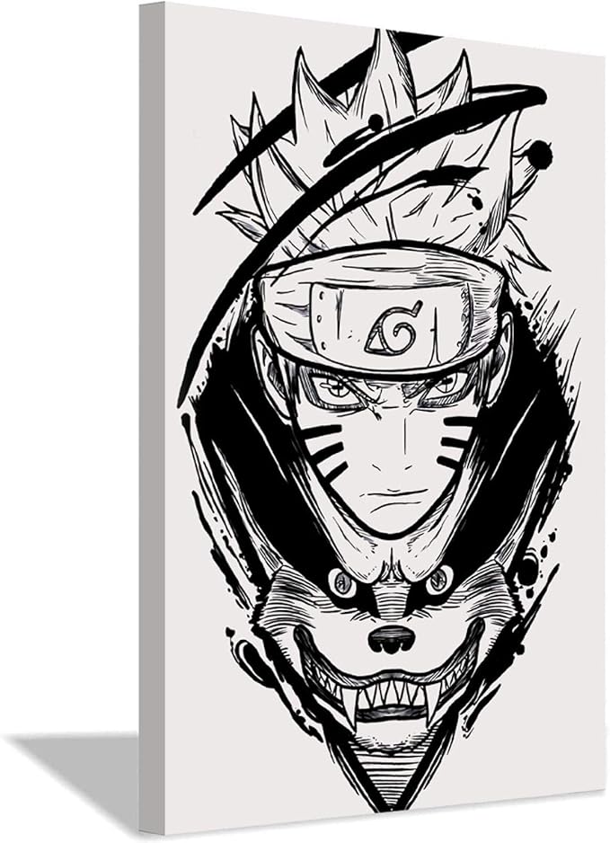 SLLART Anime Naruto Wall Art Canvas Painting Poster Print Wall Picture for Living