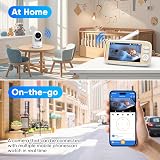 MYPIN 5" Baby Monitor 720P Camera Night Vision PTZ App Two-Way Talk view 2