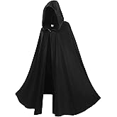 Giftdigger Renaissance Cloak for Men Women,Adult Renaissance Hooded Cape,Medieval Cloak,Women Men Victorian Velvet Cape