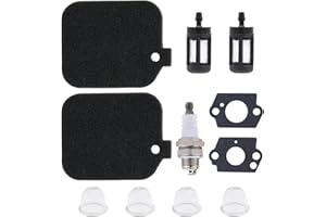 NIMTEK 2 Pack Air Filter with Fuel Filter Spark Plug Primer Bulb Tune up Kit for Stihl Blower BG45 BG46 BG55 BG65 BG85 SH55 SH85 BR45C Replaces 4229 120 1800