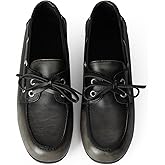 Adolilove Loafers for Women Slip On Flats Boat Shoes Business Casual Work Comfortable Bow Lace Loafer Dressy Office