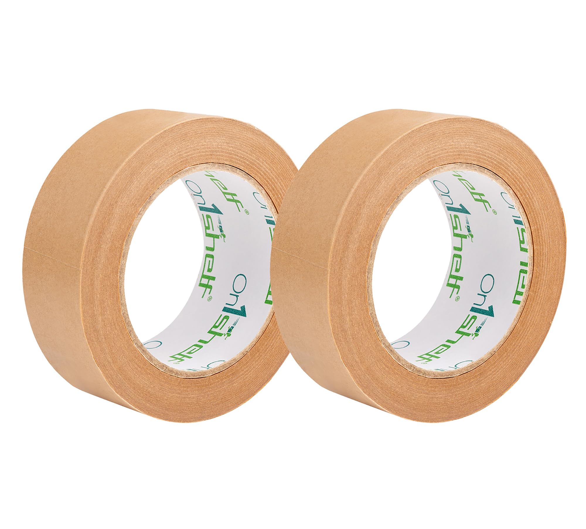 On1shelf® Eco-Friendly Biodegradable Kraft Carton Sealing Tape - 50m Long |100% Recyclable & Sustainable Packing Solution (2, 36mm)