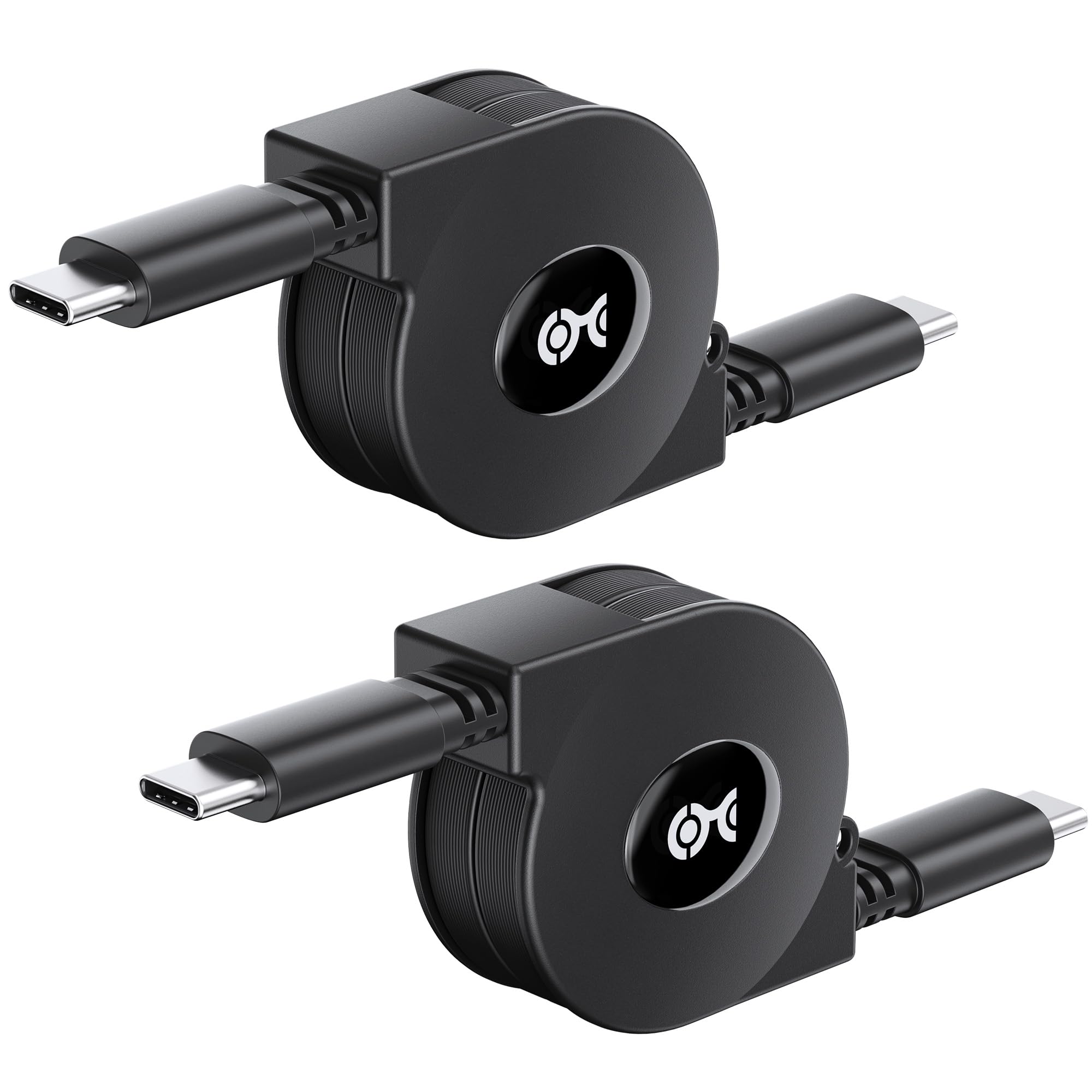 Cable Matters Short Retractable USB C Cable 1m (Short USB C to USB C Retractable Cable, iPhone 15 charger cable) compatible with iPhone 15 Pro Max Plus