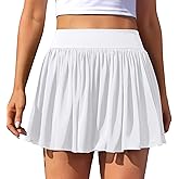 ATTRACO Tennis Skirts for Women with Shorts and Pockets Scalloped Athletic Golf Skorts