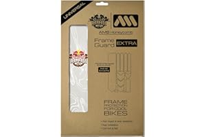 All Mountain Style Bike Frame Protector Extra Red Bull Rampage Ridgeline - Universal Fit, 10-Piece Set for Down Tube, Chainstay, Cable Wear, High-Impact Honeycomb PVC