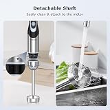 FRESKO 1200W Hand Blender 12 Speeds Turbo Stainless Steel Beaker 700ml BPA-Free view 5