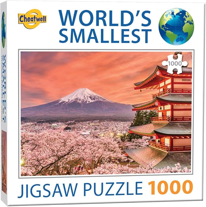 Cheatwell Games World's Smallest 1000 Piece Jigsaw Puzzle Mount Fuji Amazon.co.uk Toys & Games