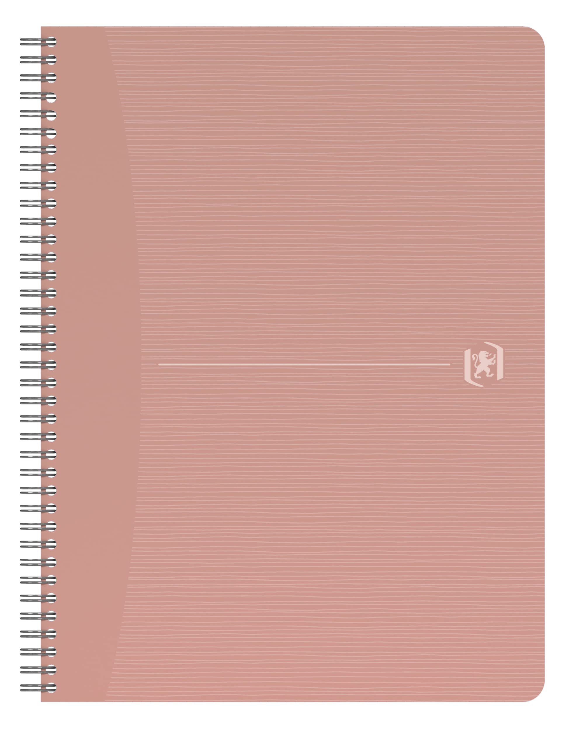 Oxford Spiral Notebook A4 Squared 180 Pages My Rec'Up Recycled Cardboard Cups Pink