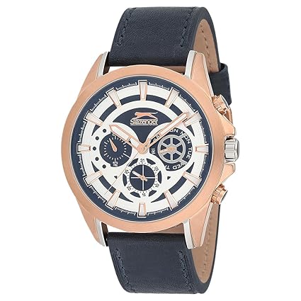 SLAZENGER Mens Chronograph Leather Watch-SL91355202