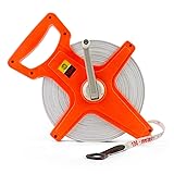 QWORK Tape Measure, 1/2" x 330' Open Reel Dual