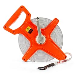 QWORK Tape Measure, 1/2" x 330' Open Reel Dual