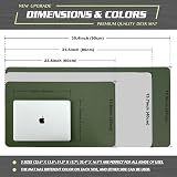 K KNODEL Large Leather Desk Mat 80x40cm Dark Green Keyboard Mouse Pad view 4