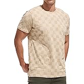 JEEGAL Mens Hipster Hip-Hop Urban Tees Soft Cotton Crew Neck Short Sleeve True Classic Print T-Shirts Apricot M