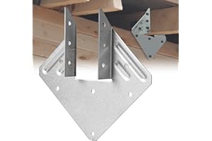 CHENTEEL 20 pcs Hurricane Ties for Rafters,Galvanized Hurricane Straps,18-Gauge Rafter Tie Brackets Connectors,Hurricane Clips for Roofing Trusses Wood Timber,Seismic Joist Hangers,Roof Brackets