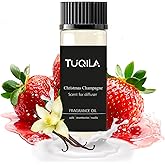 Tuqila Christmas Champagne Essential Oil - 20ML Sampler Scented Oils for Waterless Diffuser, Aromatherapy Diffuser Oil with Festive Notes of Pear, Berry, Vanilla & Amber for Home