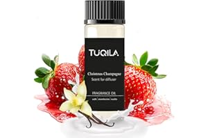 Tuqila Christmas Champagne Essential Oil - 20ML Sampler Scented Oils for Waterless Diffuser, Aromatherapy Diffuser Oil with Festive Notes of Pear, Berry, Vanilla & Amber for Home
