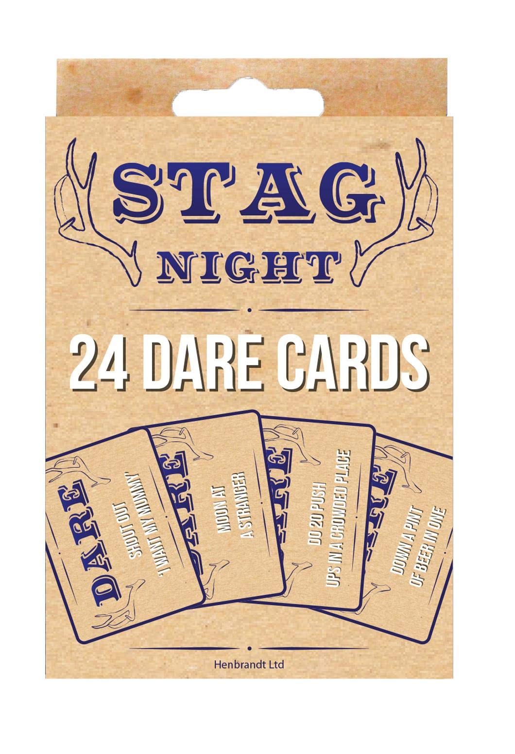 Henbrandt Stag Night Dare Cards, Pack of 24