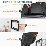 ELIVED Fixed TV Wall Bracket Ultra Slim 23-42in VESA 75x75-200x200 view 6