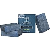 Crate 61 Organics, Handmade in Canada, Plant Based Cold Process Natural Bar Soap For Face And Body, With Premium Essential Oils, For Men And Women 3 Pack (Alpine &amp; Spice)