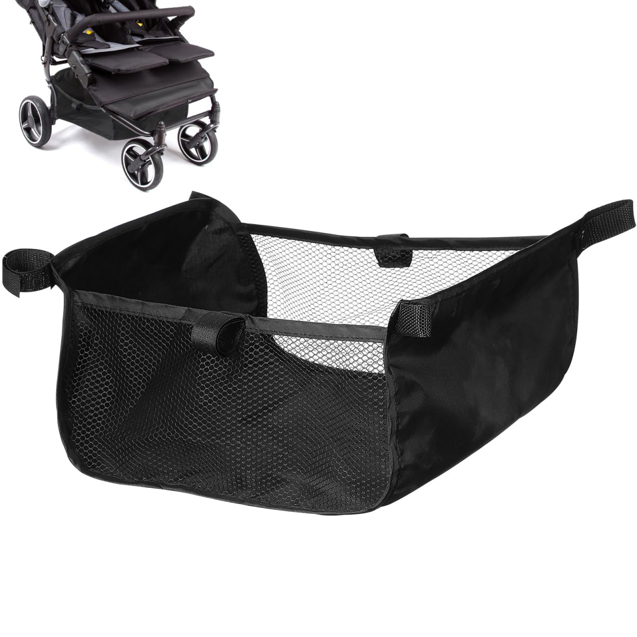 TOYANDONA Stroller Bottom Basket Stroller Storage Bag Stroller Organizer Bag Stroller Bottom Storage Bag Basket Stroller for Stroller Basket for Stroller Products for Babies