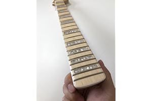 NETANCE Electric guitar Neck 22 frets Maple Fingerboard Block inlay Gloss 24Inch Scale length