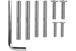 ChengFu Cat Scratching Post Replacement M10 Screws，M10 and M8 Screws for Cat Scratching Post with Allen Wrench 4PCS Threaded Bolt and 4PCS Screws, Not Include Cat Scratching Post