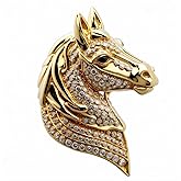 Generic 1.5"" Rhinestone Horse Brooch | Horse Pin | Brooch Aesthetic Pin - Horse Animal Art Pins Fashion Pins