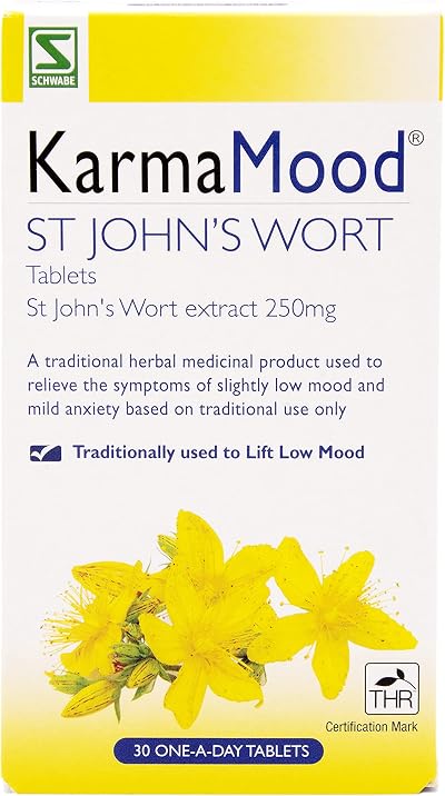 Schwabe KarmaMood St John's Wort 250mg 30 Tablets Traditional Herbal Product
