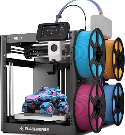 Flashforge Adventurer 5X 3D Printer Multi-Color Full Auto Leveling 220x220x220