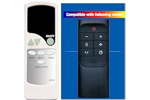 GENGQIANSI Replacement Remote Control for Dreo Tower Fan DR-HTF004 DR-HTF004S DR-HTF005 DR-HTF005S DR-HTF007 DR-HTF007S DR-HTF001 DR-HTF001S DR-HTF002 DR-HTF002S DR-HTF003