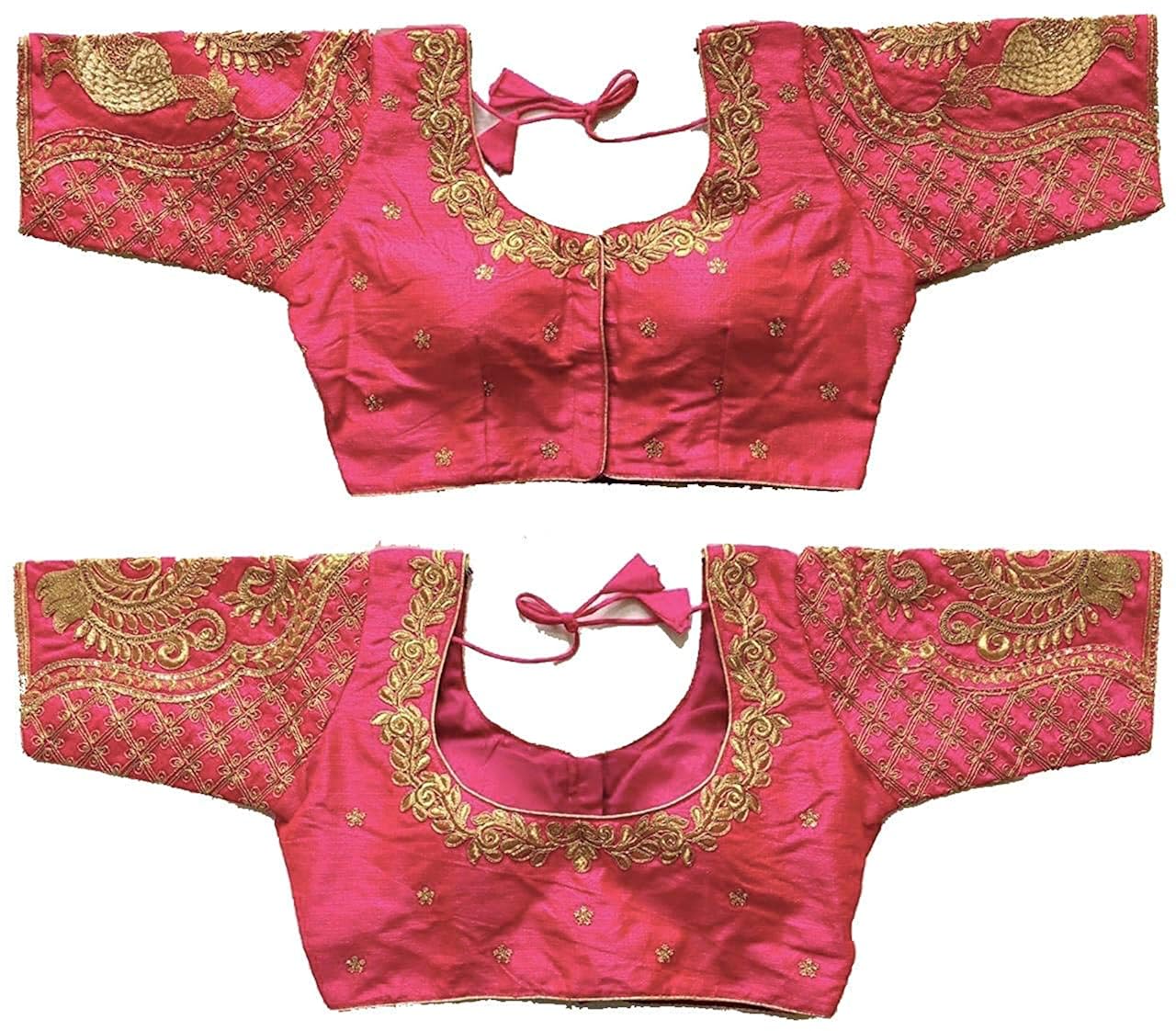 68 More Thread Simple Hand Embroidery Designs For Blouse Sleeves JPG Images