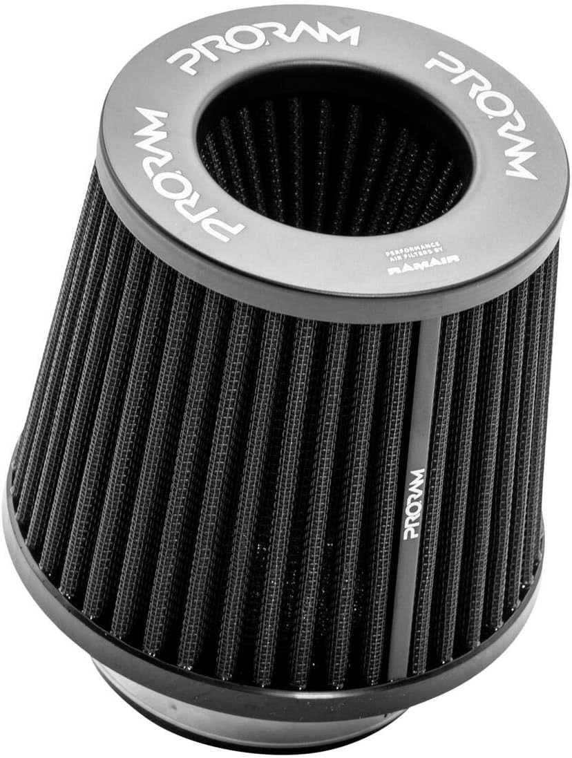 Ramair Filters Performance PRORAM Universal Intake Induction Cone Air Filter - 150mm Base With Reducing Rings, BLACK - Image 5