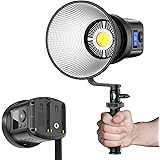 RALENO 80W LED Video Light, 7200Lux 5600K CRI95+ Photography Lighting with 2.4G Remote Control on Continuous Output Lighting,