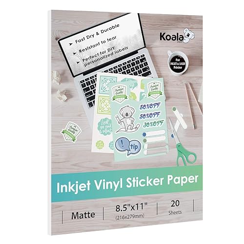 can inkjet printer print on sticker paper