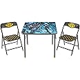 Idea Nuova Batman 3 Piece Children's Activity Square Table and 2 Folding Chairs Set, Ages 3+