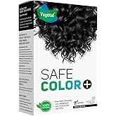 Vegetal Safe Hair Color -Soft Black 100g. - Certified Organic Chemical and Allergy Free Bio Natural Hair Colour with No Ammonia Formula for Men and Women