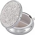 EveryBling Medicine Organizer Box Pocket Pharmacy Bling Travel Pill Case Box for Purse Mini Pill Holder Organizer Small Pill Container for Vitamin(Silver)