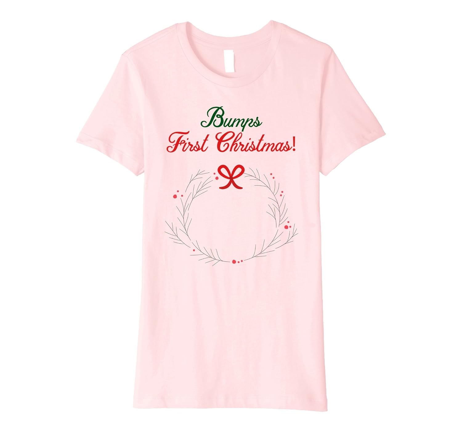 Womens Bumps First Christmas Shirt, Mom to Be Xmas Shirts-ANZ