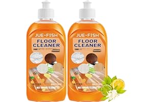Jue-Fish Floor Cleaner, Momeng Powerful Decontamination Floor Cleaner Orange, Hardwood Floor Cleaner & Polish, Multipurpose C