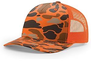 JOE'S USA Richardson 112 Trucker Hat - 5 Panel Premium Adjustable Snapback Hat - Structured Richardson Blank Caps