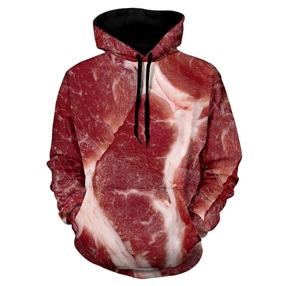 raw meat hoodie amazon