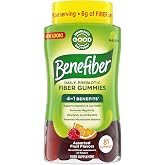 Benefiber Prebiotic Fiber Supplement Gummies, Assorted Fruit Flavor, 81 Ct | Plant-based Prebiotic Fiber, Supports Gut Health by Nourishing Good Gut Bacteria, GLP-1 Support for Digestive Health