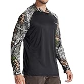 LOOGU Men's UPF 50+ Sun Protection Hoodie Shirt Long Sleeve Lightweight, Rash Guard SPF T-Shirts for Fishing Hiking