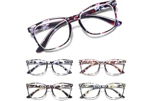 CCVOO Blue Light Blocking Reading Glasses, Anti Headache/Glare/Eye Strain Readers Computer Eyeglasses Women/Men
