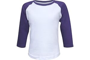 ILTEX Kids & Youth Baseball Raglan T-Shirt 3/4 Sleeve Infant Toddler Youth Athletic Jersey Sports Casual (20+ Colors)