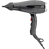 Gamma+ Absolute Power and Absolute 2000 Professional Tourmaline Ionic Unisex Hair Dryer with 2 Concentrator Nozzles