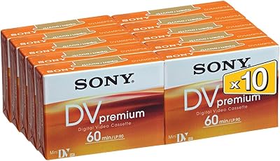 Sony 10 Pack 60 min Premium MiniDV Tapes